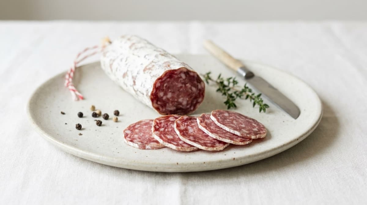 Saucisson sec tranché — peut-on en manger enceinte ?